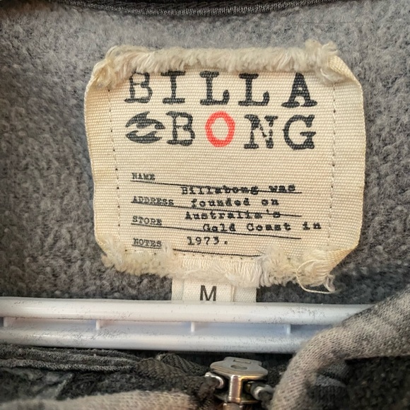 Billabong Distressed Hoodie Size M - Picture 3 of 3
